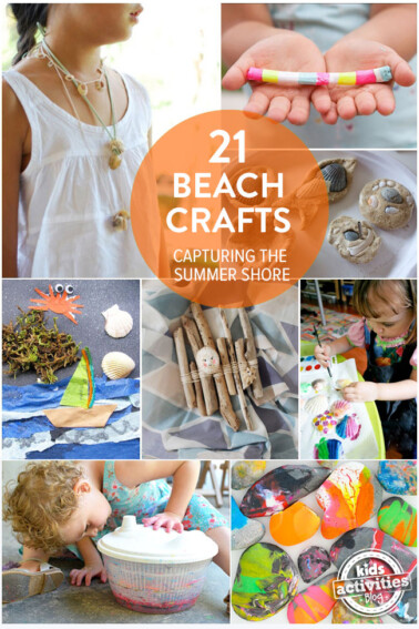 21 beach crafts from Kids Activities Blog