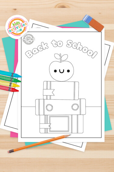Back to school coloring pages for preschool Feature Image