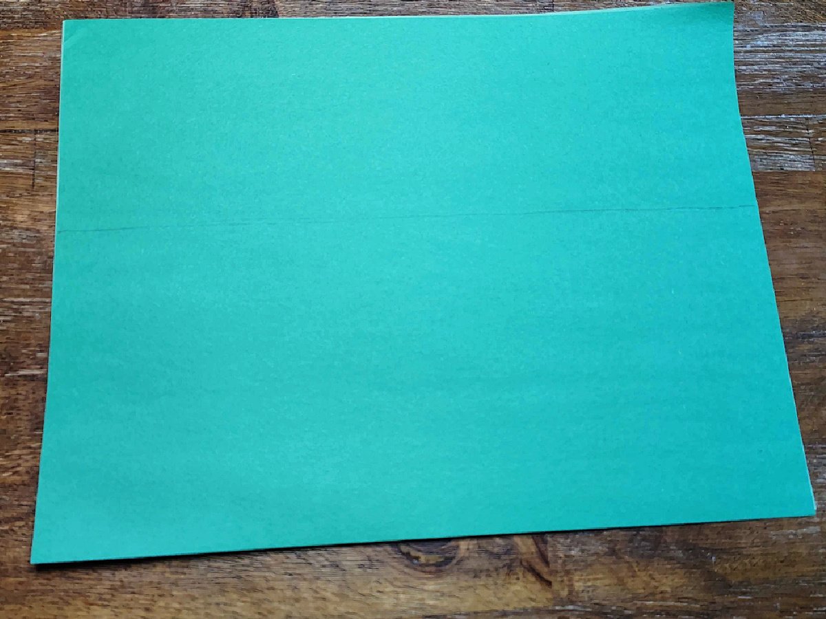 Christmas Tree Treat Bags- Step 1- Draw a line across the paper - Kids Activities Blog