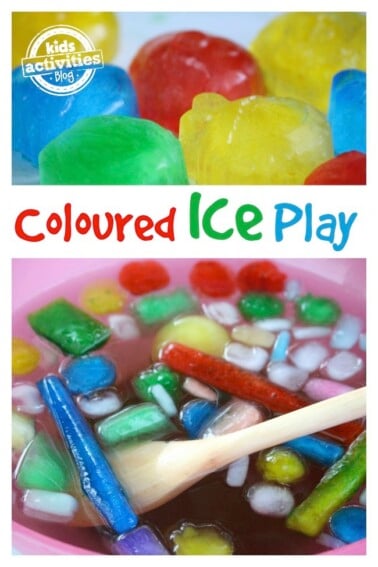 Coloured Ice Activity Bin