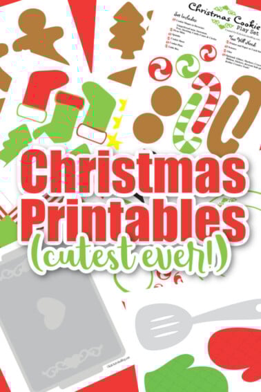 Christmas printables cutest thing ever - Printable Christmas cookie baking set