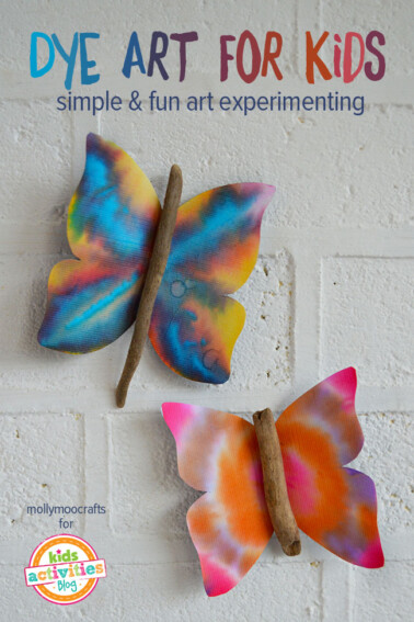 dye art for kids by Michelle McInerney of MollyMooCrafts for KidsActivitiesBlog