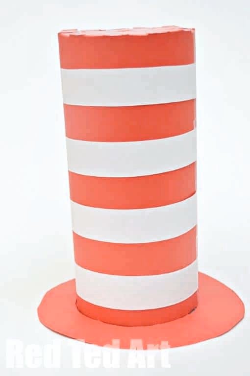 Easy-Cat-in-the-Hat-Craft from Red Ted Art
