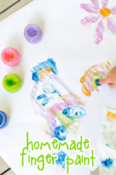 homemade non toxic finger paint for toddlers