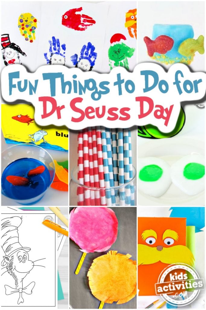 Fun Things to Do for Dr Seuss Day - Kids Activities Blog - collage of ideas to make Dr Seuss Day fun for kids