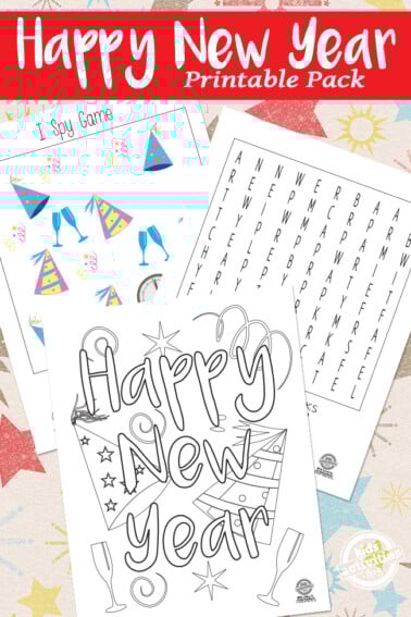 Happy New Year Printable Pack