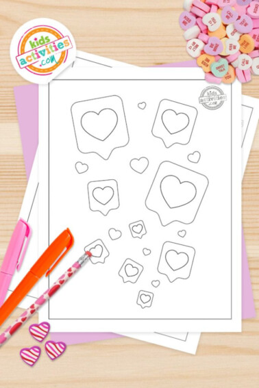 heart coloring pages