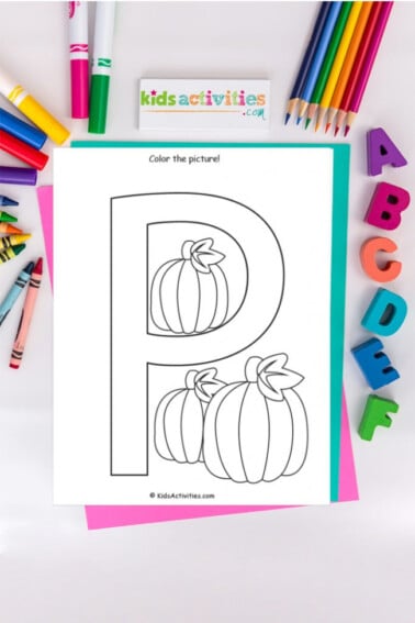 letter p coloring pages