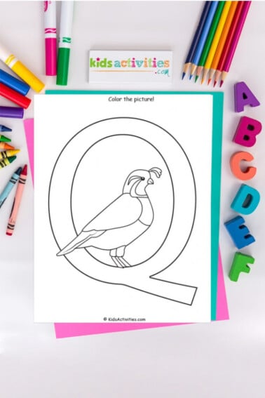 letter q coloring pages