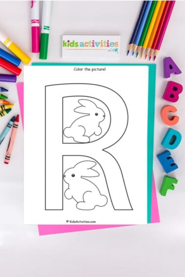 letter r coloring page