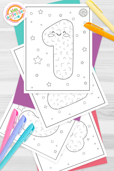Numbers Coloring Pages Feature Image
