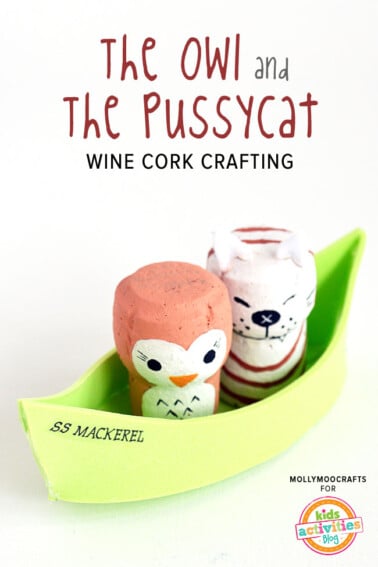 wine cork crafts for storytelling by Michelle McInerney of mollymoocrafts for KidsActivitiesBlog