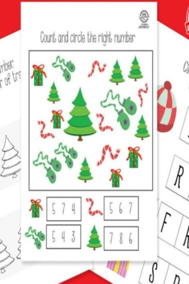 Printable Christmas Activities Pack for Preschool & Kindergarten - Kids Activities Blog