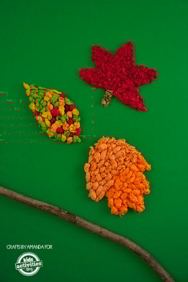 Fall Craft: Tissue Paper Leaves