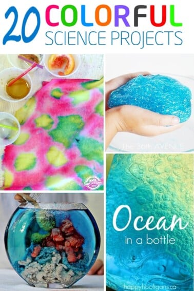 science experiments for kids - 20 of them