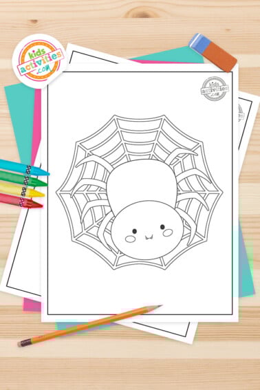 Spider Coloring Pages Feature Image