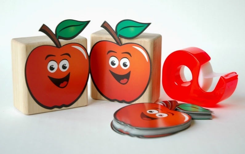 10 Apples on Top Craft for Kids from Paper and Glue celebrating Dr Seuss Day