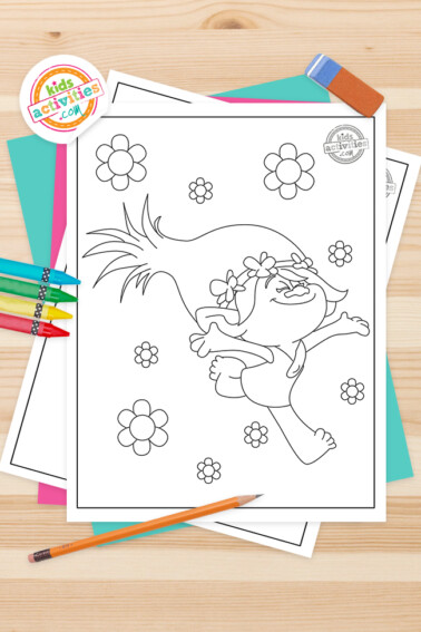 Trolls Coloring Pages Feature Image