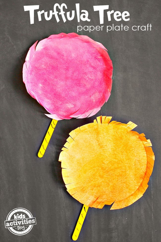 Truffula Tree Paper Plate Craft for Dr Seuss Day - Kids Activities Blog