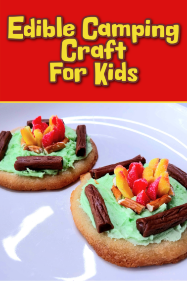 Campfire Cookies- Double campfire cookies on a white plate- kids activities blog